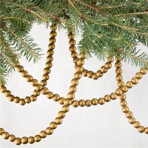 HEARTH & HAND NWT brass bead garland -gold -12’